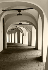 Obraz premium Corridor With Arches
