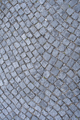 Flagstoned road detail