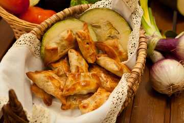 Fried samosas