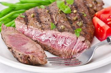 Grilled Steak. Barbecue