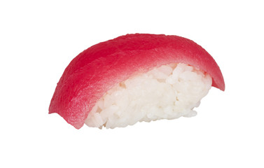 closeup of a tuna sushi