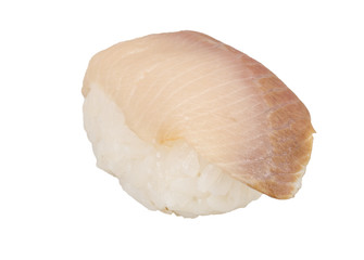 closeup of a young yellow-tail sushi