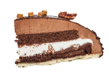 Piece of chocolate cake