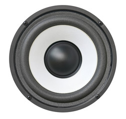 Loudspeaker on white background
