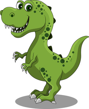 An illustration of a happy dinosaur