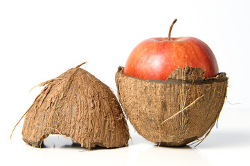 Kokosnuss-Apfel