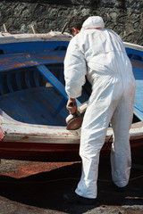 Verniciatura della barca