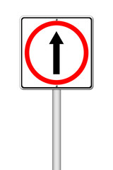 go ahead the way ,forward sign