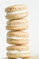 French Coffee Macaron Stack