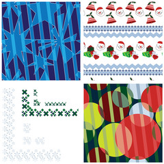 Festive patterns and borders set