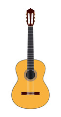 Obraz premium Acoustic guitar. Vector illustration.