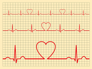 Heart monitor-Vector