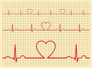 Heart monitor-Vector
