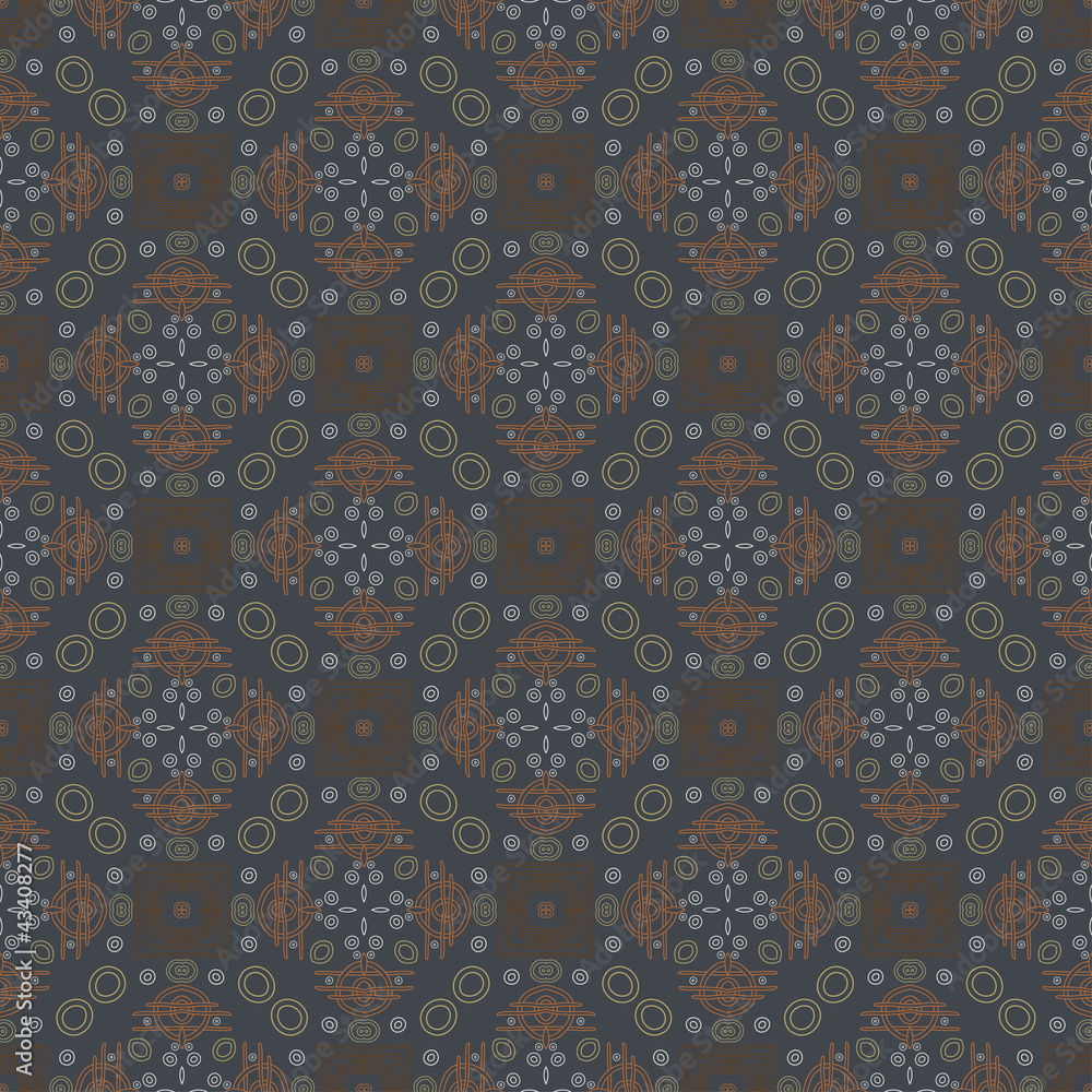 Poster decorative retro pattern