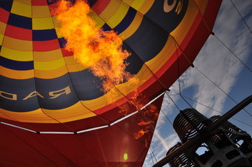 Ballonfahren in Bayern, DE, Sep. 2011