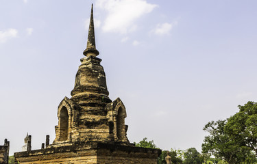Fototapeta premium Sukhothai temple of old temple thailand