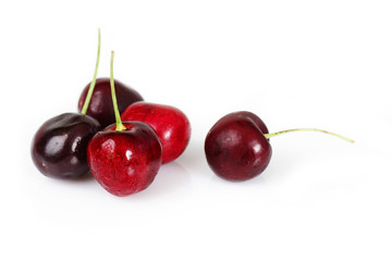 Group of delicious cherries