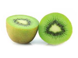 Naklejka na ściany i meble Stock Photo: Kiwi fruit isolated on white background