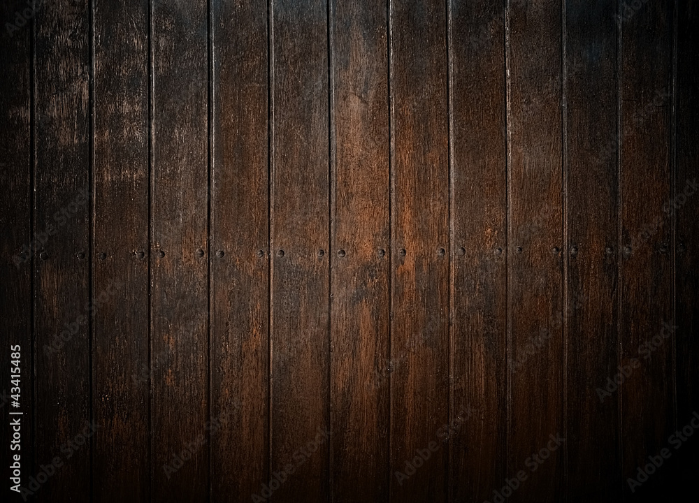 Wall mural wood plank