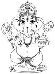 Lord Ganesha of Hindus God