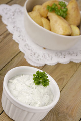 Kartoffeln mit Kräuterquark