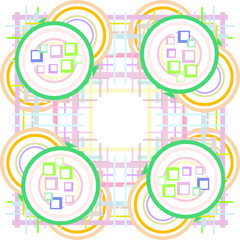 Abstract seamless background with colorful design, vector