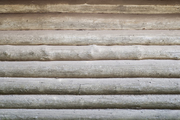 round log wall background