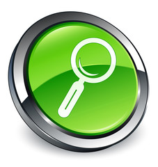Search icon 3D green button
