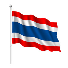Flag of Thailand. vector illustration
