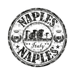 Fototapeta premium Naples grunge rubber stamp
