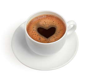 coffe cup with heart