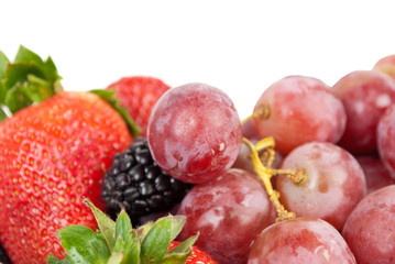 Assorted berries  background