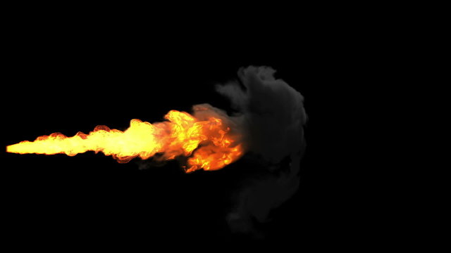 Rocket Exhaust flames