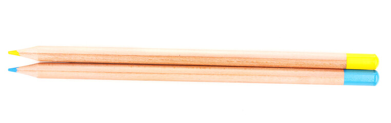 Color pencils isolated on white
