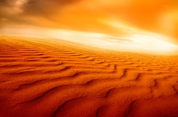 Foto auf Acrylglas Wüstenlandschaft, Sonnenuntergang © Željko Radojko