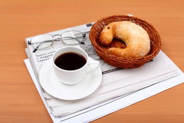 Black coffee in a cup