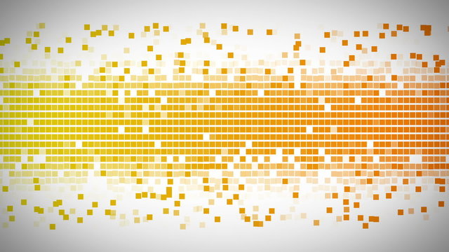 Yellow and orange square moving fast