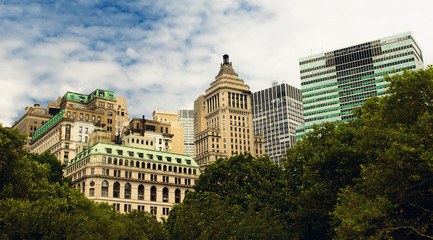 Naklejka premium New York City - Look from battery park