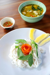 thai style noodle with vegetables