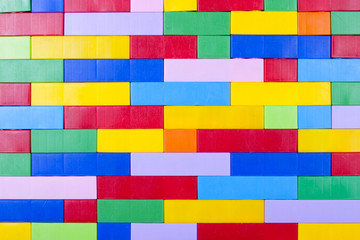 Plastic blocks background