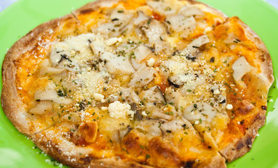 mushroom pizza-vegetarian pizza