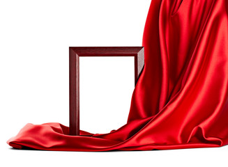wooden frame and silk cover