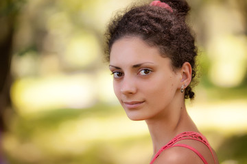 Portrait beautiful latin girl