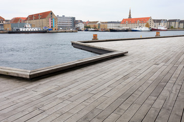 Wooden decking in Copenhagen