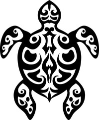 Turtle tribal tattoo
