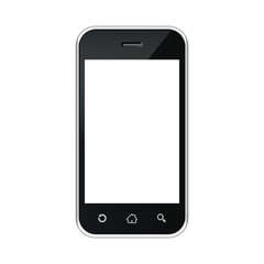smartphone with blank screen