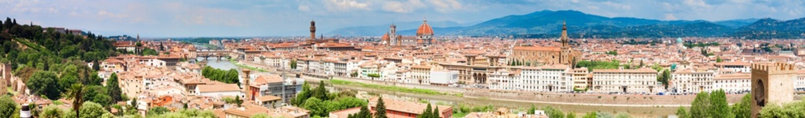 Fototapeta na wymiar Florence Skyline Panorama