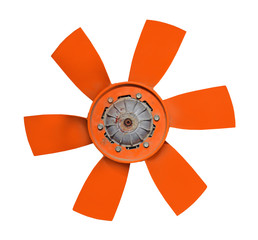 Ventilator fan isolated on white