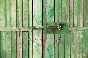 lock on the door wood