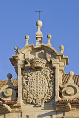 Escudo del pazo de Montesacro en Cambados